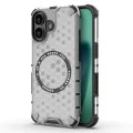 Калъф за iPhone 17 - HoneyComb Shield MagSafe - Бял