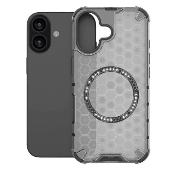 Калъф за iPhone 17 - HoneyComb Shield MagSafe - черен