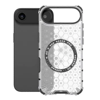 Калъф за iPhone 17 Air - HoneyComb Shield MagSafe - Бял