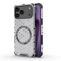 Калъф за iPhone 17 Pro - HoneyComb Shield MagSafe - Бял