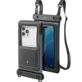 Калъф за IPX8, за телефон, макс. 6,9 - (опаковки 2) Водоустойчив калъф (A611P) - Черен