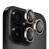 Протектор камера за iPhone 16 Pro / iPhone 16 Pro Max - оригинален протектор за обектив с метална рамка - златен титан