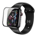Протектор за Apple Watch 7/8 (45 мм) - високомолекулен протектор за екран с локатор за отстраняване на прах - черен