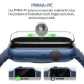 Протектор за Apple Watch 7/8 (45 мм) - високомолекулен протектор за екран с локатор за отстраняване на прах - черен