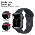 Протектор за Apple Watch 7/8 (45 мм) - високомолекулен протектор за екран с локатор за отстраняване на прах - черен