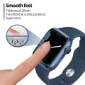 Протектор за Apple Watch 7/8 (45 мм) - високомолекулен протектор за екран с локатор за отстраняване на прах - черен