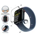 Протектор за Apple Watch 7/8 (45 мм) - високомолекулен протектор за екран с локатор за отстраняване на прах - черен