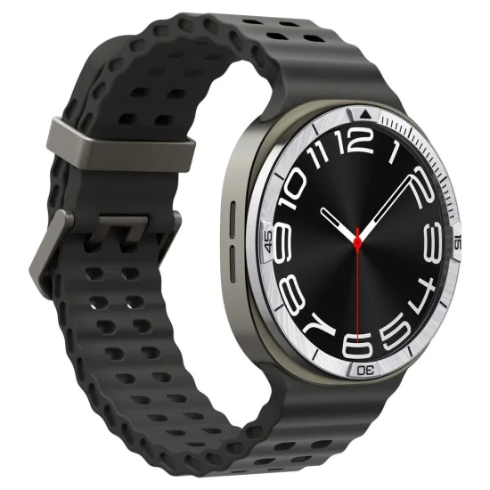 Протектор за Samsung Galaxy Watch8 44mm, неръждаема стомана - Bezel Tune Pilot - сребрист