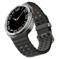 Протектор за Samsung Galaxy Watch8 44mm, неръждаема стомана - Bezel Tune Pilot - сребрист