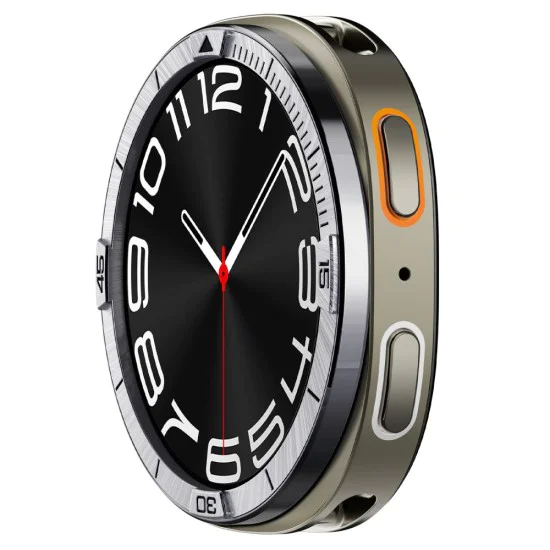 Протектор за Samsung Galaxy Watch8 44mm, неръждаема стомана - Bezel Tune Pilot - сребрист