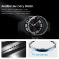 Протектор за Samsung Galaxy Watch8 44mm, неръждаема стомана - Bezel Tune Pilot - сребрист