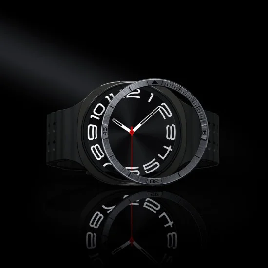 Протектор за Samsung Galaxy Watch8 44mm, неръждаема стомана - Bezel Tune Pilot - сребрист