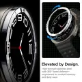 Протектор за Samsung Galaxy Watch8 44mm, неръждаема стомана - Bezel Tune Pilot - сребрист
