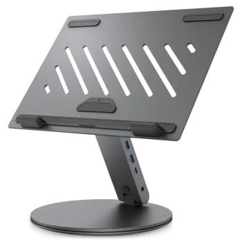 Стойка за лаптоп (LD204H) - в хъб 2x USB, 3x тип