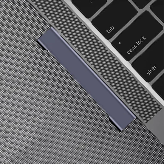 Techsuit - Докинг станция ZenithDock 4 в 1 (H13) - USB-C към 3x USB 2.0, 1x USB 3.0 - Сив