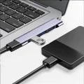 Techsuit - Докинг станция ZenithDock 4 в 1 (H13) - USB-C към 3x USB 2.0, 1x USB 3.0 - Сив