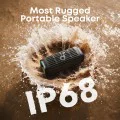 Синthoot Тон Колона, Lightshow, 50W, 16H време за възпроизвеждане, IP68, 2x Bass Power - Безжичен високоговорител Soundcore Boom 3i (D5100010) - Черен
