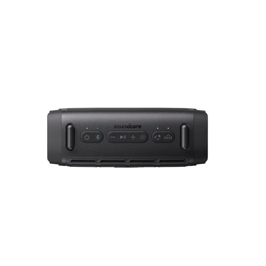 Синthoot Тон Колона, Lightshow, 50W, 16H време за възпроизвеждане, IP68, 2x Bass Power - Безжичен високоговорител Soundcore Boom 3i (D5100010) - Черен