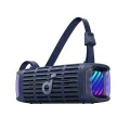 Синthoot Тон Колона, Lightshow, 50 W, 16 H възпроизвеждане, IP68, 2x мощност на баса - безжичен високоговорител Soundcore Boom 3i (D5100030) - Син
