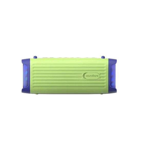 Синthoot Тон Колона, Lightshow, 50W, 16H време за възпроизвеждане, IP68, 2x мощност на баса - безжичен високоговорител Soundcore Boom 3i (D5100060) - зелен