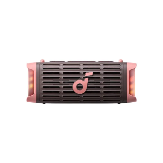 Синthoot Тон Колона, Lightshow, 50W, 16H възпроизвеждане, IP68, бас - безжичен високоговорител Soundcore Boom 3i (D5100080) - Desert Rose Brown