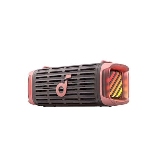 Синthoot Тон Колона, Lightshow, 50W, 16H възпроизвеждане, IP68, бас - безжичен високоговорител Soundcore Boom 3i (D5100080) - Desert Rose Brown