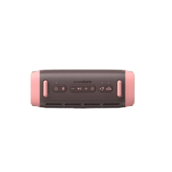 Синthoot Тон Колона, Lightshow, 50W, 16H възпроизвеждане, IP68, бас - безжичен високоговорител Soundcore Boom 3i (D5100080) - Desert Rose Brown