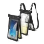 Калъф за IPX8, за телефон, макс. 6,9" - водоустойчив калъф (A603) - черен