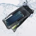 Калъф за IPX8, за телефон, макс. 6,9 - водоустойчив калъф (A603) - черен