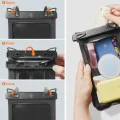 Калъф за IPX8, за телефон, макс. 6,9 - водоустойчив калъф (A603) - черен