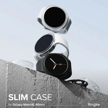 Калъф (2 бр.) – Slim – Samsung Galaxy Watch8 40mm – Прозрачен / Алпийски прозрачен