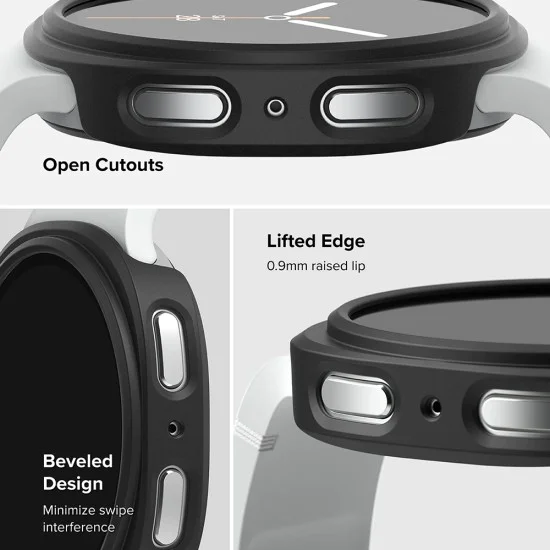 Протектор за Samsung Galaxy Watch8 44mm - Ringke - (2 броя) Тънък Протектор - Прозрачен / Матово Черен