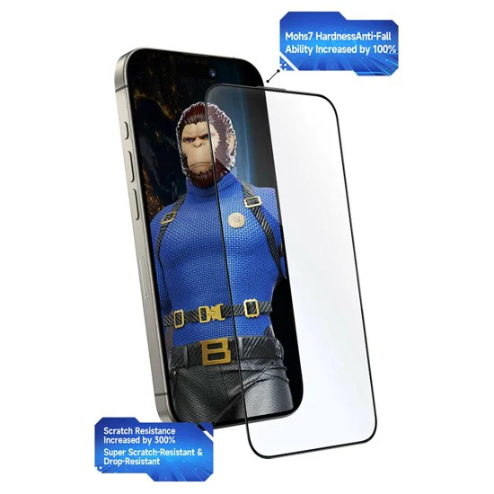 Протектор За Скреч Стъкло с Апликатор - Crystal Anti - iPhone 15 Pro Max