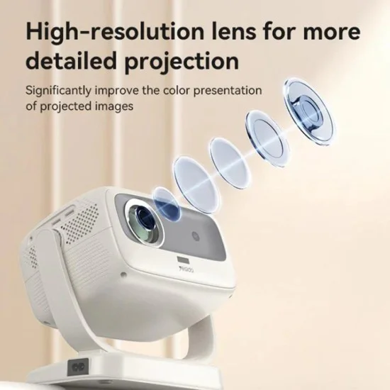 Смарт проектор – Yesido Smart Projector (TV13) – 1280×720P, 190ANSI, Android 9.0, Bluetooth V5.1 – Бял