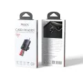 Картов четец – Yesido GS37 – Type-C, високоскоростен, алуминий, TF, поддръжка 1TB – Черен