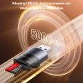 Картов четец – Yesido GS36 – USB, високоскоростен, алуминий, TF, поддръжка 1TB – Черен