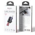 Картов четец – Yesido GS36 – USB, високоскоростен, алуминий, TF, поддръжка 1TB – Черен