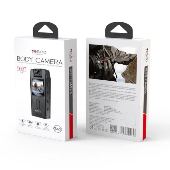 Смарт камера – Yesido Digital Smart Camera (KM25) – 1.3, 1920×1080p, 200MP, нощно виждане – Черна