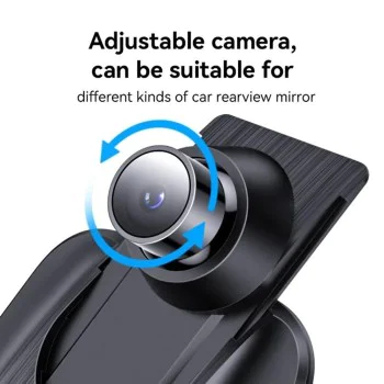 Задно огледало с камера – Yesido Rearview Mirror Dash Cam (KM24) – CarPlay, Android Auto, AirPlay, BT5.2, регулируема камера – Черен