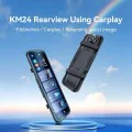 Задно огледало с камера – Yesido Rearview Mirror Dash Cam (KM24) – CarPlay, Android Auto, AirPlay, BT5.2, регулируема камера – Черен