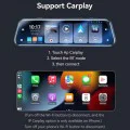 Задно огледало с камера – Yesido Rearview Mirror Dash Cam (KM24) – CarPlay, Android Auto, AirPlay, BT5.2, регулируема камера – Черен