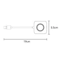 Адаптер за безжичен CarPlay – Yesido Wireless CarPlay Adapter (KM23) – USB → Type-C, Bluetooth V5.0, 1080P – Сив