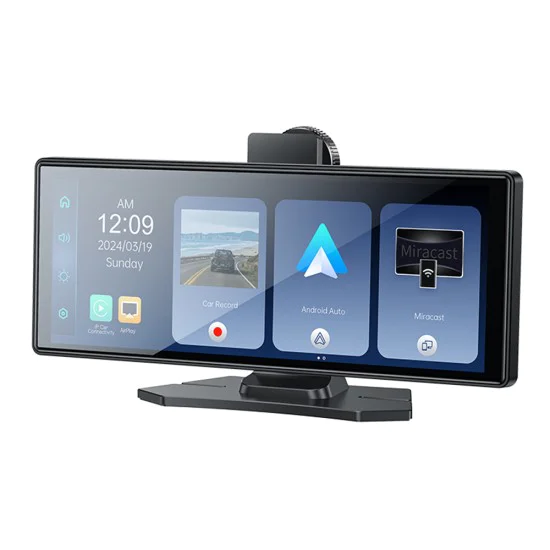 Автомобилен мултимедиен плейър – Yesido Wireless Car Stereo (KM19) – Dual HD камера, Plug&Play, CarPlay, Android Auto – Черен