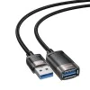 USB удължител – Yesido Extension Adapter (GS26) – USB2.0, кабел 1.5m, оплетка, високоскоростен – Сив