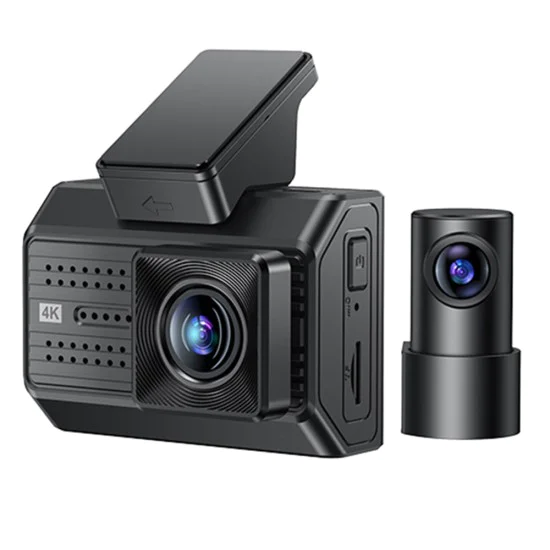 Автомобилна камера – Yesido Dual Dash Camera (KM15) – 2 дисплей, Предна+Задна камера, G-Sensor, до 256GB – Черен