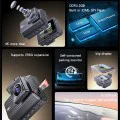 Автомобилна камера – Yesido Dual Dash Camera (KM15) – 2 дисплей, Предна+Задна камера, G-Sensor, до 256GB – Черен