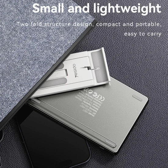 Сгъваема клавиатура – Yesido Foldable Keyboard (KB27) – Type-C, 150mAh, Bluetooth 5.0, ултра тънка – Черна