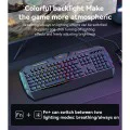 Геймърска клавиатура – Yesido Wireless Keyboard (KB21) – Механична, RGB, жична, 104 клавиша, 1.5m – Черна