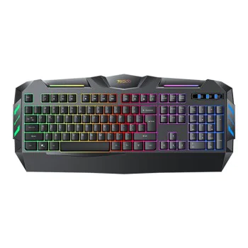 Геймърска клавиатура – Yesido Wireless Keyboard (KB21) – Механична, RGB, жична, 104 клавиша, 1.5m – Черна