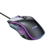 Жична геймърска мишка (KB20) - Yesido - RGB светлини, DPI 1000-7200, USB, 110см кабел - Черно